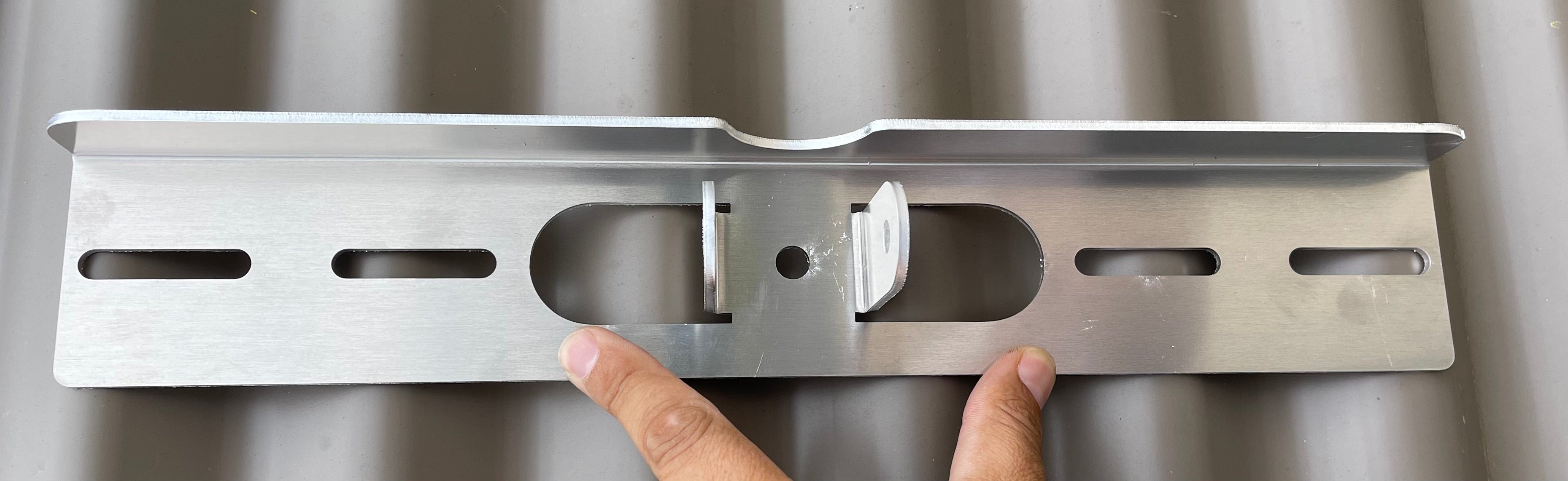 6 X Heavy Duty Base Plate (400mm) - With M8 Nut & Bolt